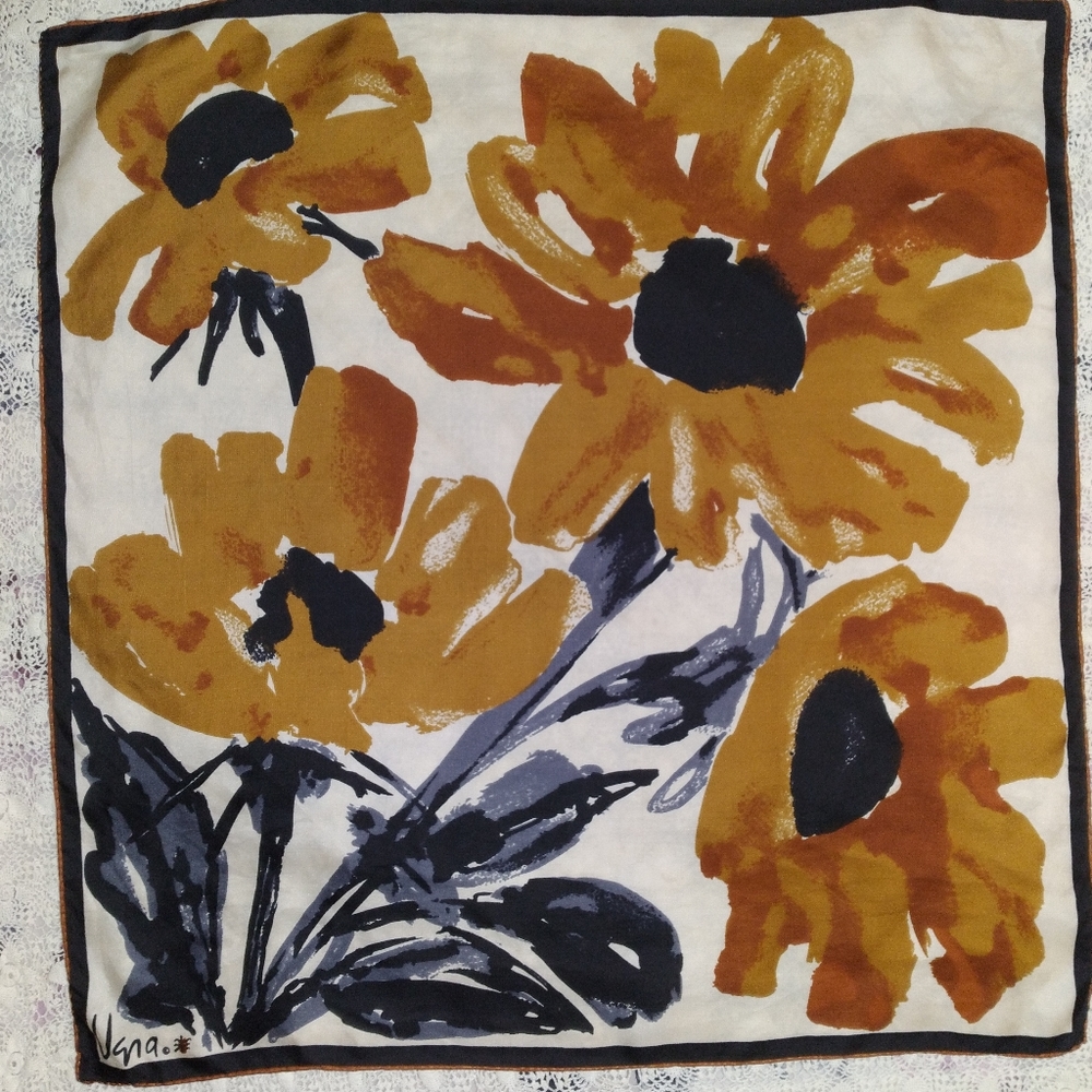 Vera Neumann Hand Rolled Silk Scarf